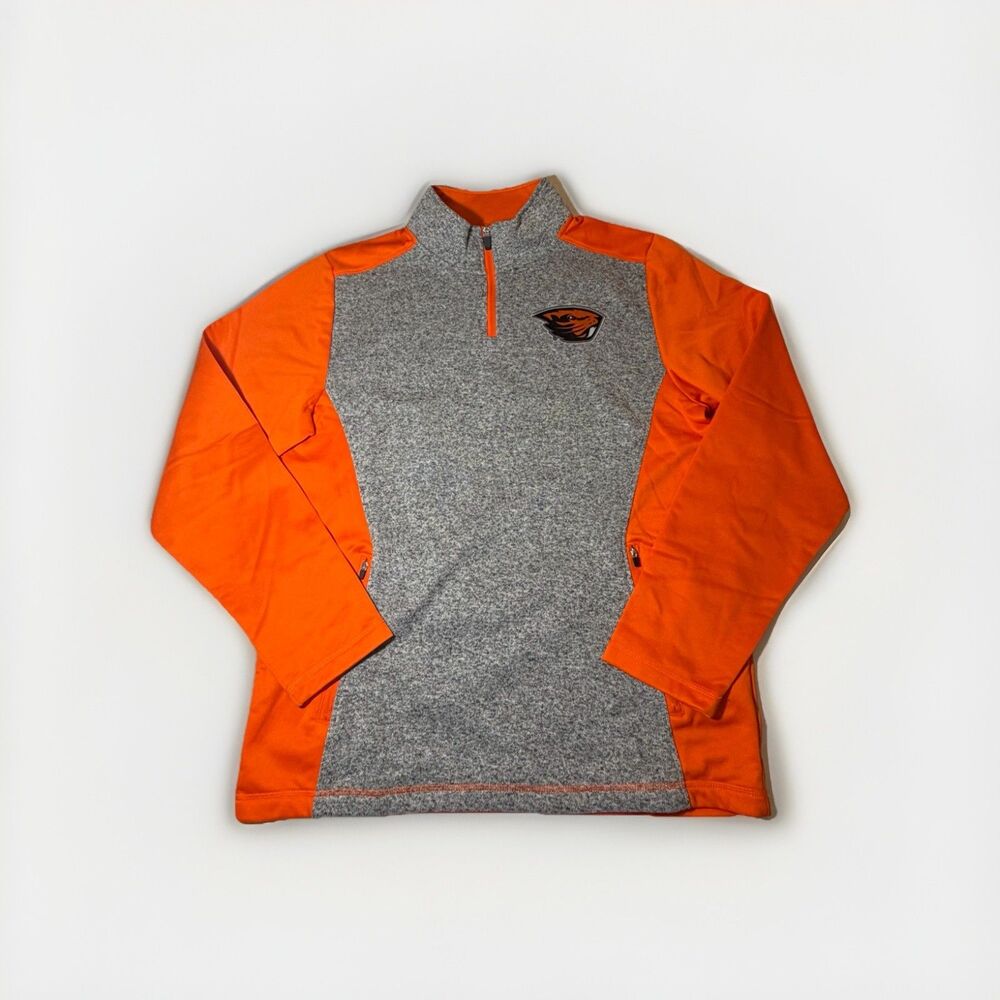 NWOT Box Seat Oregon State Beavers Quarter Zip Pullover Jacket Men’s Large